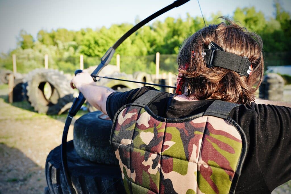 Partie d'Archery Tag après avoir consulté les différents tarifs paintball à Amiens
